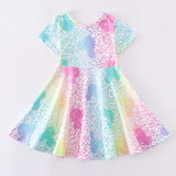 Rainbow Cheetah Dress