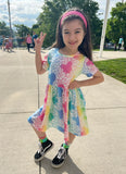 Rainbow Cheetah Dress