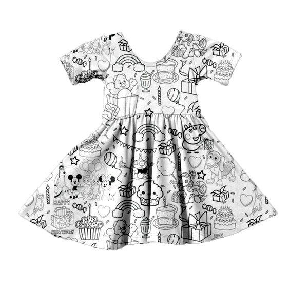 Color Me Birthday Twirl Dress